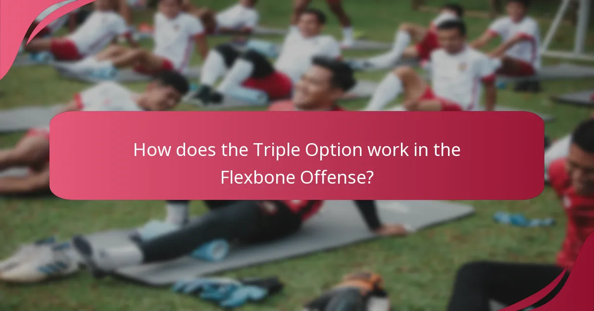 How does the Triple Option work in the Flexbone Offense?